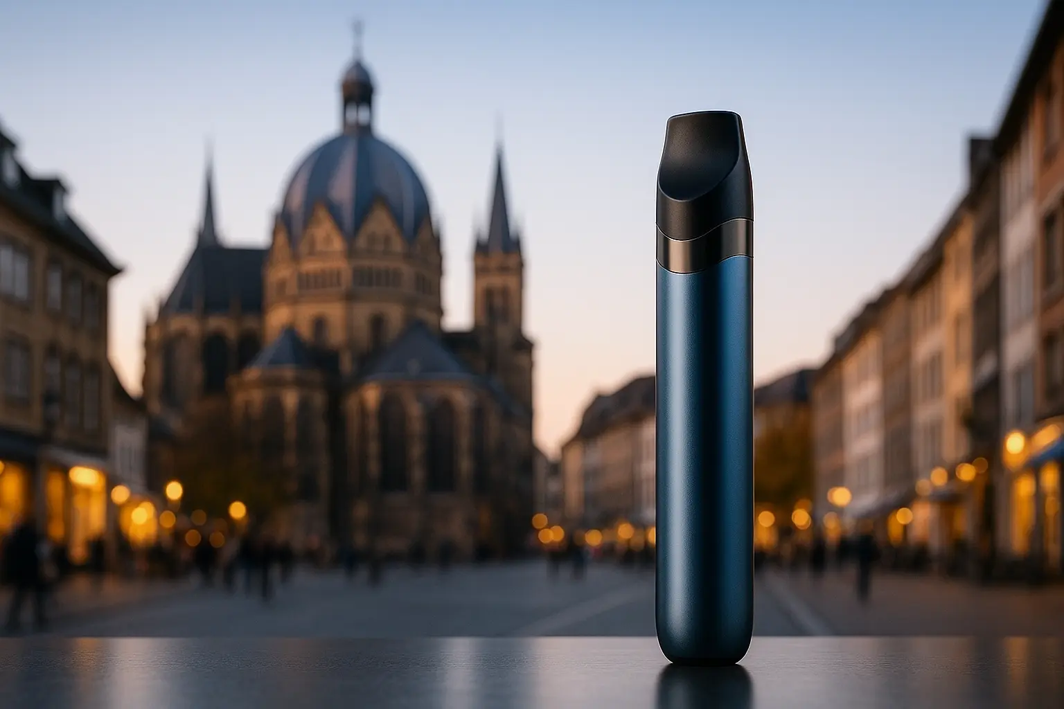 E-Zigarette in Aachen online kaufen – Aachener Dom, Pontstraße und modernes Vape-Setup